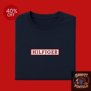 Playera Tommy Hilfiger Azul con Rojo